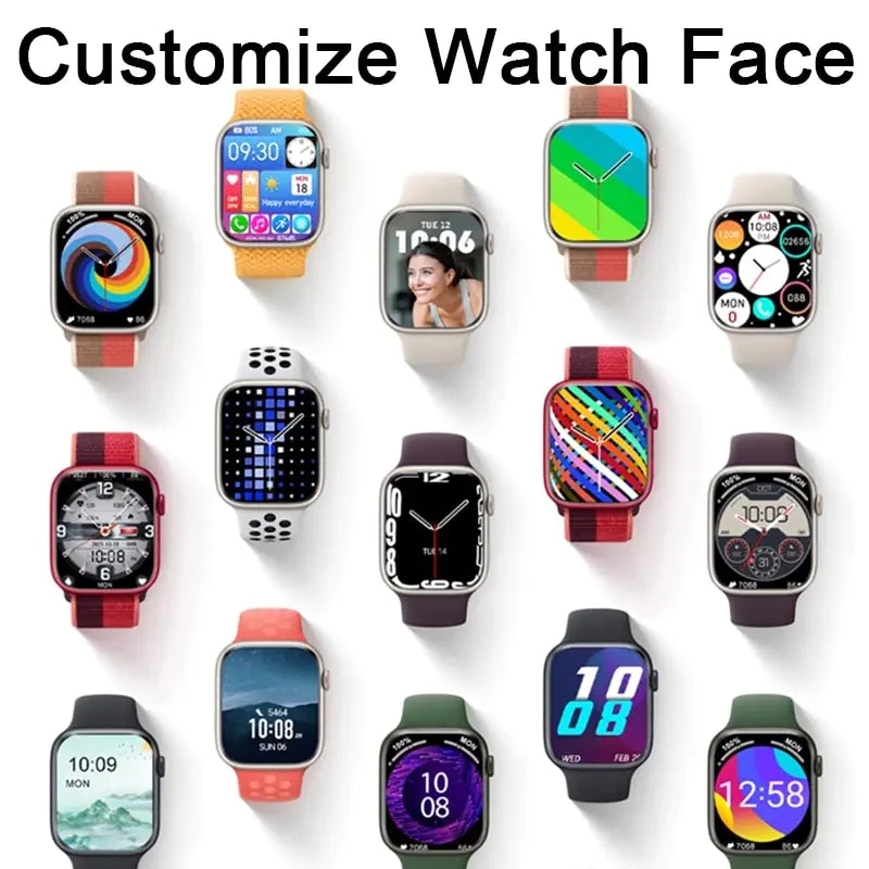 Smartwatch Full Touch Screen Sport Fitness BT Call Digital Wristwatch 2024 NEW